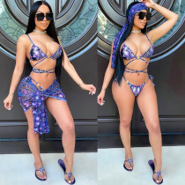 EVE Sexy Printed Swimwear Bikinis 3 Piece Sets ORY-5184