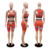 EVE Casual Printed Tank Top And Shorts 2 Piece Sets DDF-8022