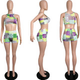 EVE Paisley Print Tank Top And Shorts 2 Piece Sets MIL-211