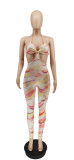 EVE Sexy Printed Backless Halter Jumpsuits WSYF-5838