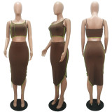 EVE Sexy Cami Top Bodycon Skirt 2 Piece Sets MAE-2086