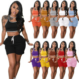 EVE Casual Sports Tank Top Shorts 2 Piece Sets TK-6172