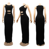 EVE Sexy Simple Solid Color Sleeveless Long Dress SFY-151