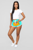 EVE Casual Printed Drawstring Shorts WY-6789