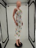 EVE Casual Printed Sleeveless Long Dress NLAF-6046