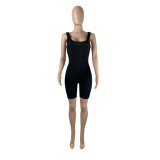 EVE Solid Sleeveless Slim Fit Romper MYF-Y266