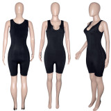 EVE Solid Sports Sleeveless One Piece Romper SH-390116