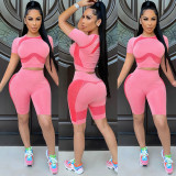 EVE Casual Sports Short Sleeve Two Piece Sets GLF-7032