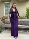 EVE Sexy Sleeveless V Neck Ruched Long Evening Dress OMY-0029