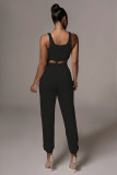 EVE Solid Color Casual Vest And Pants Two Piece Sets YH-5225