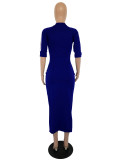 EVE Plus Size Fashion Casual Dress YS-8221