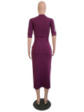 EVE Plus Size Fashion Casual Dress YS-8221
