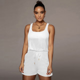 EVE Casual Solid Color Sleeveless Rompers ME-S845