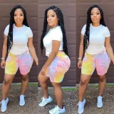 EVE Casual Drawstring T Shirt And Shorts 2 Piece Sets HMS-5477