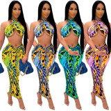 EVE Sexy Printed Hater Long Skirt 2 Piece Sets SH-390152