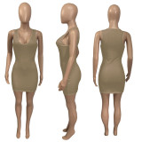 EVE Solid Color Sexy Slim Mini Dress ME-Y862