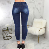 EVE Casual Denim Hole Skinny Jeans Pants HSF-2444