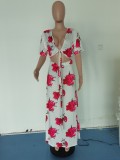 EVE Plus Size Fashion Sexy Print Dress WPF-80078