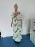 EVE Plus Size Fashion Sexy Print Dress WPF-80078