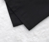 EVE Plus Size Solid High Waist Short Sleeve Shirt Dress BMF-068