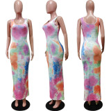 EVE Fashion Sexy Print Slim Long Dress WY-6824