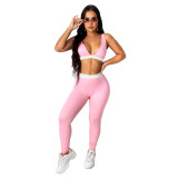 EVE Solid Casual Sports Two Piece Pants Set SFY-2119