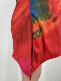 EVE Plus Size Tie Dye Split Loose Top And Shorts 2 Piece Sets CYAO-00020
