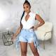 EVE Fashion Denim Tassel Shorts HSF-2481-1