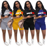 EVE Casual Sports T Shirt And Shorts 2 Piece Sets SH-390166
