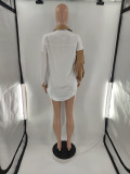 EVE Plus Size Casual Patchwork Long Sleeve Shirt Top BLI-2503