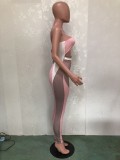 EVE Sexy Printed Off Shoulder Bandage Tube Jumpsuit BN-9290