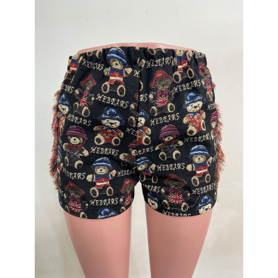 EVE Casual Printed Tassel Shorts LUO-3252