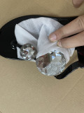 EVE Shining Diamond Crystal Slippers Flip Flops Sandals MYAF-9254