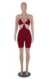 EVE Sexy Hollow Out Sling One-Piece Romper MZ-2656
