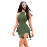 EVE Sexy Solid Sleeveless One-Piece Romper MZ-2287