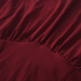 EVE Solid Long Sleeve Slim-Waist Two Piece Pants Set MZ-0119