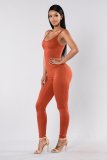 EVE Casual Solid Sleeveless Sling Jumpsuit MZ-2011