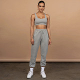 EVE Solid Sports Tank Top And Pants Two Piece Suits CH-8189