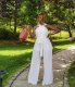 EVE Sexy Solid Backless Wide Leg Jumpsuit HNIF-HN040