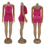 EVE Solid Cami Top And Shorts Two Piece Suits HNIF-HN017