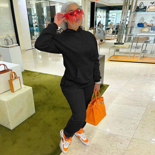EVE Casual Hoodie And Pants Two Piece Suits WMEF-20773