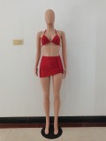EVE Fashion Sexy Spring And Summer Bikini Halterneck Swimwear Three Piece Set AL-200