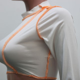 EVE Sexy One Shoulder Irregular Top And Pants 2 Piece Sets SH-3890