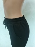 EVE Solid Sports Thick Drawstring Casual Sweatpants BGN-205