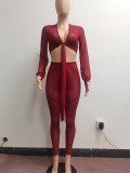 EVE Sexy Perspective Long Sleeve 2 Piece Pants Set NYF-8079