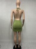 EVE Sexy Halter Backless Mini Dress XMEF-X1101