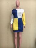 EVE Casual Long Sleeve O Neck Mini Dress ORY-5212