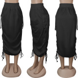 EVE Casual Fashion All-match Pocket Skirt NY-2078