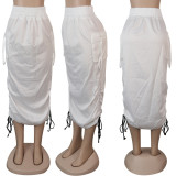 EVE Casual Fashion All-match Pocket Skirt NY-2078