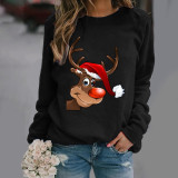 EVE Plus Size Christmas Long Sleeve O Neck Sweatshirt SXF-20135